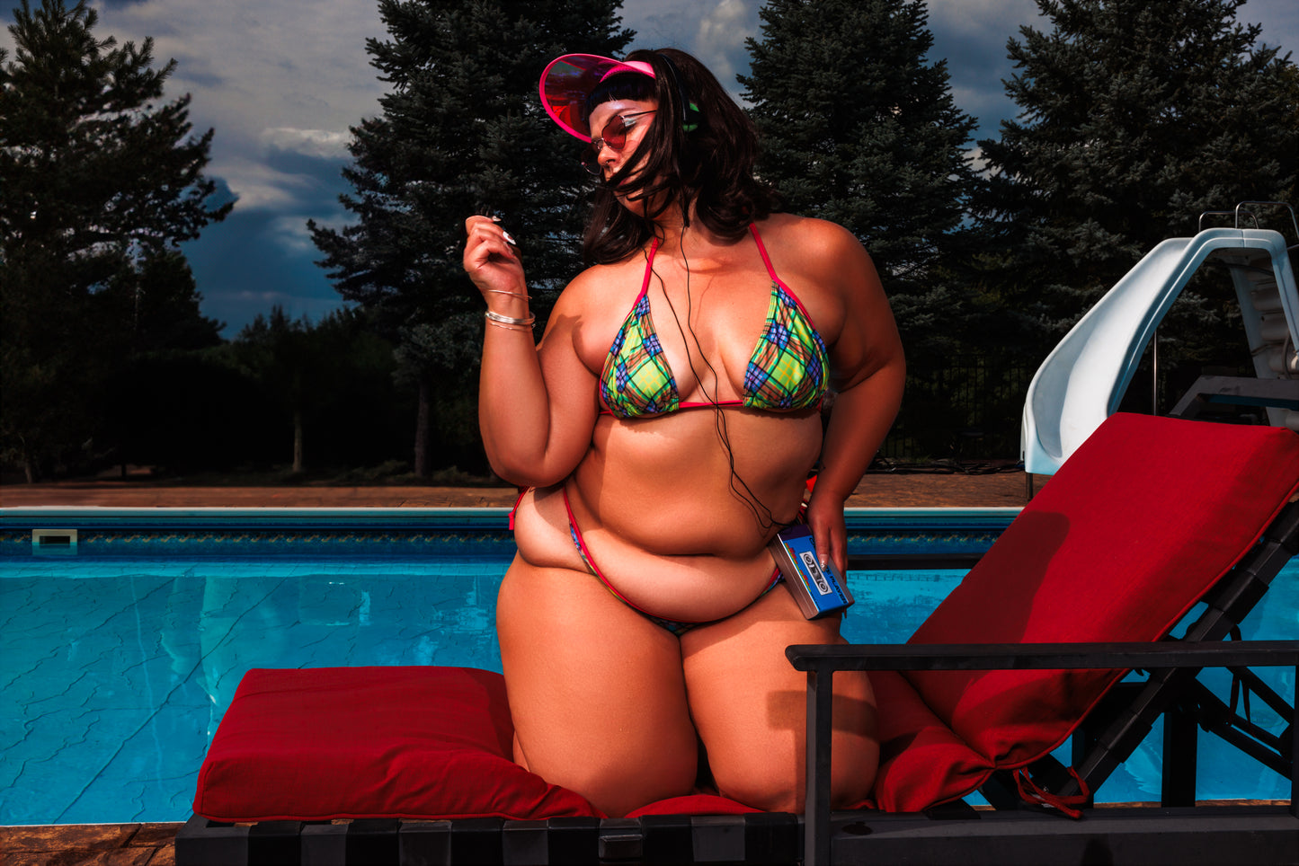 Mix-Max Plaid Bikini Bottom